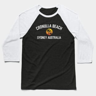 Cronulla Beach Sydney Australia NSW Sunset Palm Baseball T-Shirt